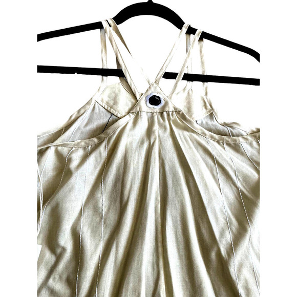 Nwt Corey Lynn Calter Cream A line Dress with black flowers - Picture 5 of 8